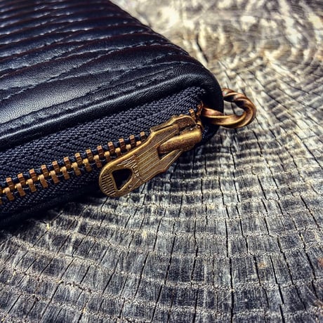 BACK DROP Leathers / ZIPWALLET(ツイストリング付き）