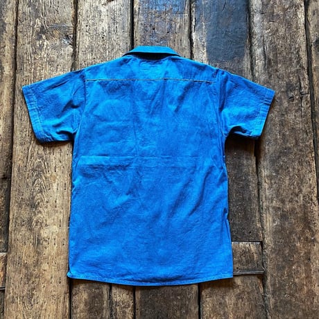 DEER HORN SMITH'S / SHORT SLEEVE WORK SHIRT (INDIGO)