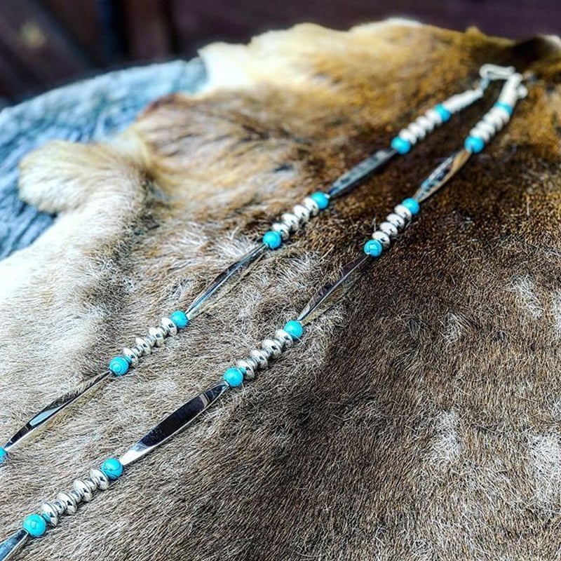 DUCK TAIL / SILVER BEADS NECKLACE（GOLD☆RUSH別注）