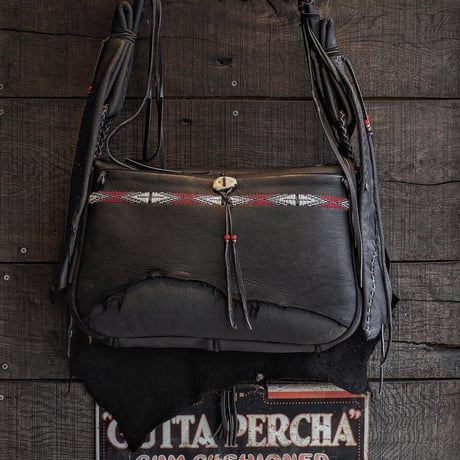 梟唄OWLSONG / DEER LEATHER SHOULDER BAG (GR-Special order)