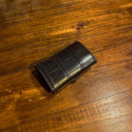 FUNNY / BOX COINCASE "CROCODILE" (BROWN)