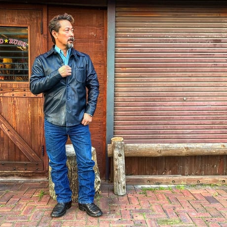 DEER HORN SMITH'S / EZO DEER LEATHER SHIRT