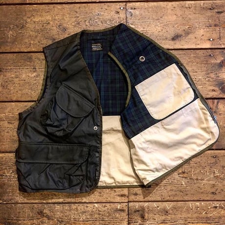 BiburyCourt / Waxed cotton fishing vest