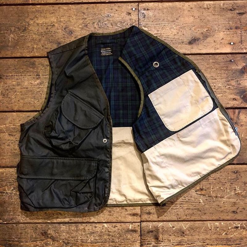 BiburyCourt / Waxed cotton fishing vest | GOLDR