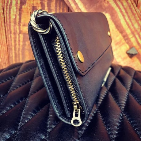 BACK DROP Leathers / LONG BILL WALLET