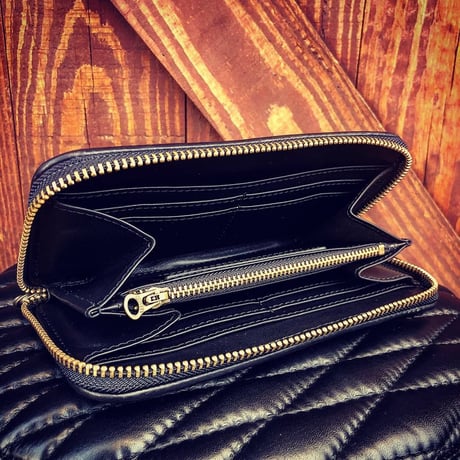 BACK DROP Leathers / ZIPWALLET(ツイストリング付き）