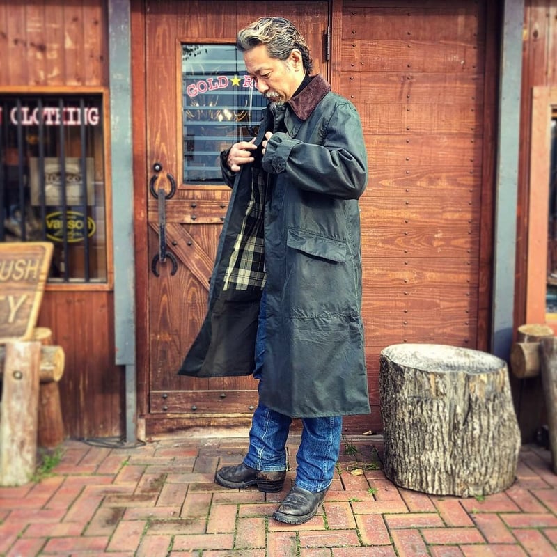 BARBOUR バブアー コート 40 セージ breasted coat