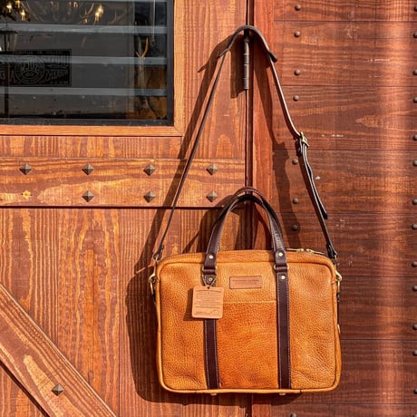 CORONADO LEATHER / AMERICAN BISON SHOULDER BRIEFCASE
