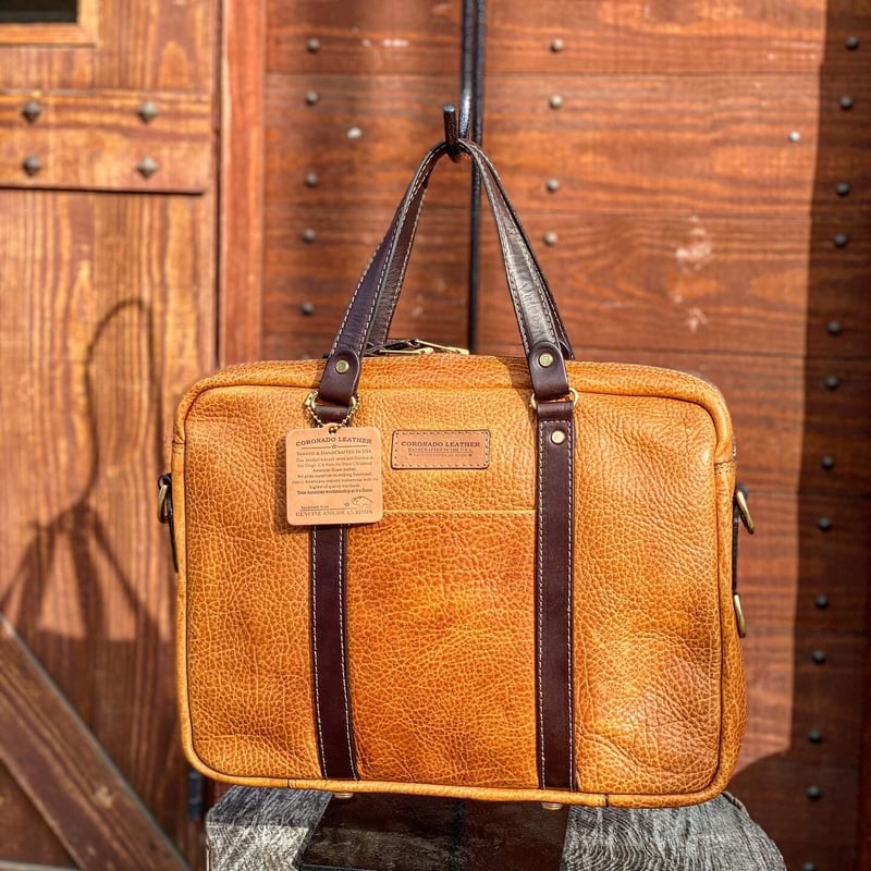 CORONADO LEATHER / AMERICAN BISON SHOULDER BRIE