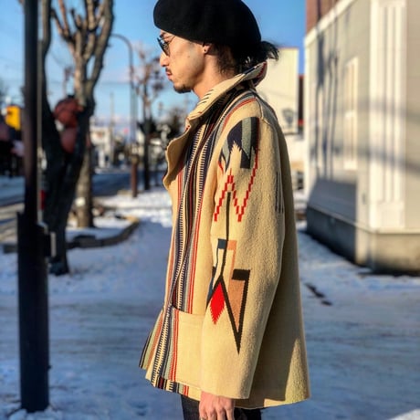 EarthSpirit original / CHIMAYO RUG JACKET(40's vintagerug)