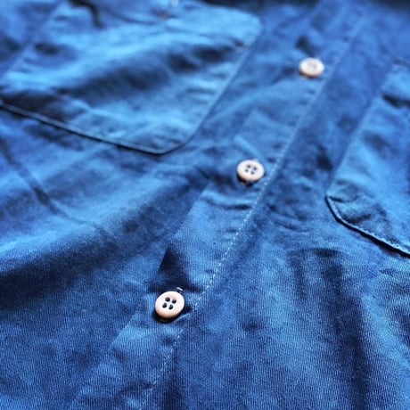 DEER HORN SMITH'S / SHORT SLEEVE WORK SHIRT (INDIGO)