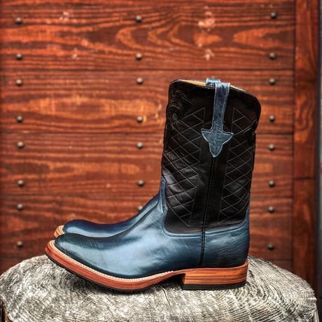 RIOS of MERCEDES / Grip Rabber Sole Boots (NAVY / BLACK)