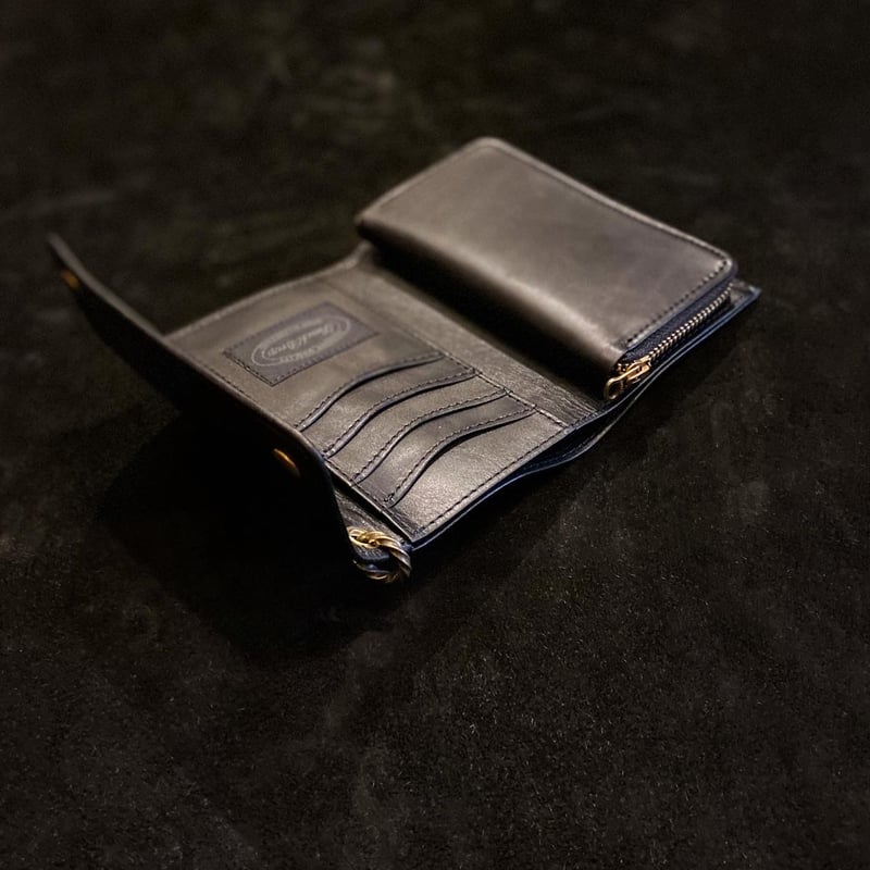 BACKDROP Leathers / MIDDLE BILL WALLET | GOLDRU