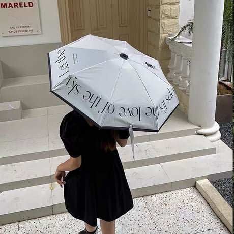 【一部即納】ブラックローズの晴雨兼用折り畳み日傘