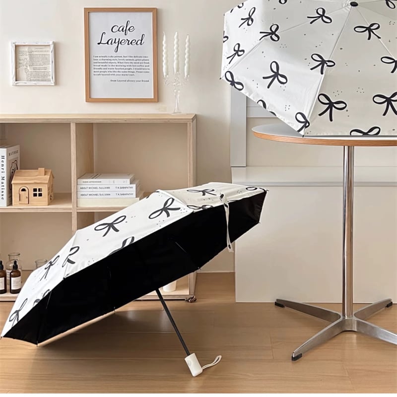 モノトーンリボン日傘 | Cherry Sugar