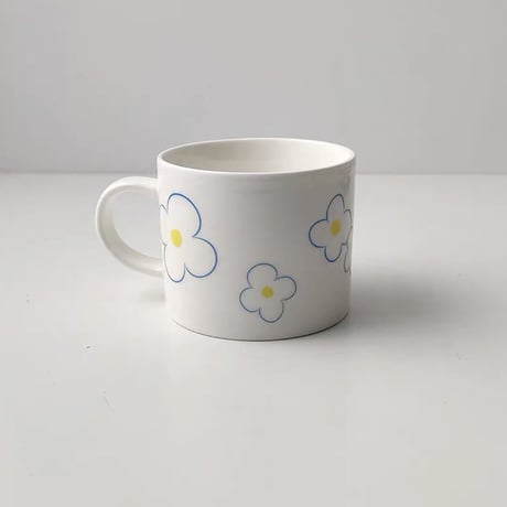 "Good morning" フラワーマグカップ