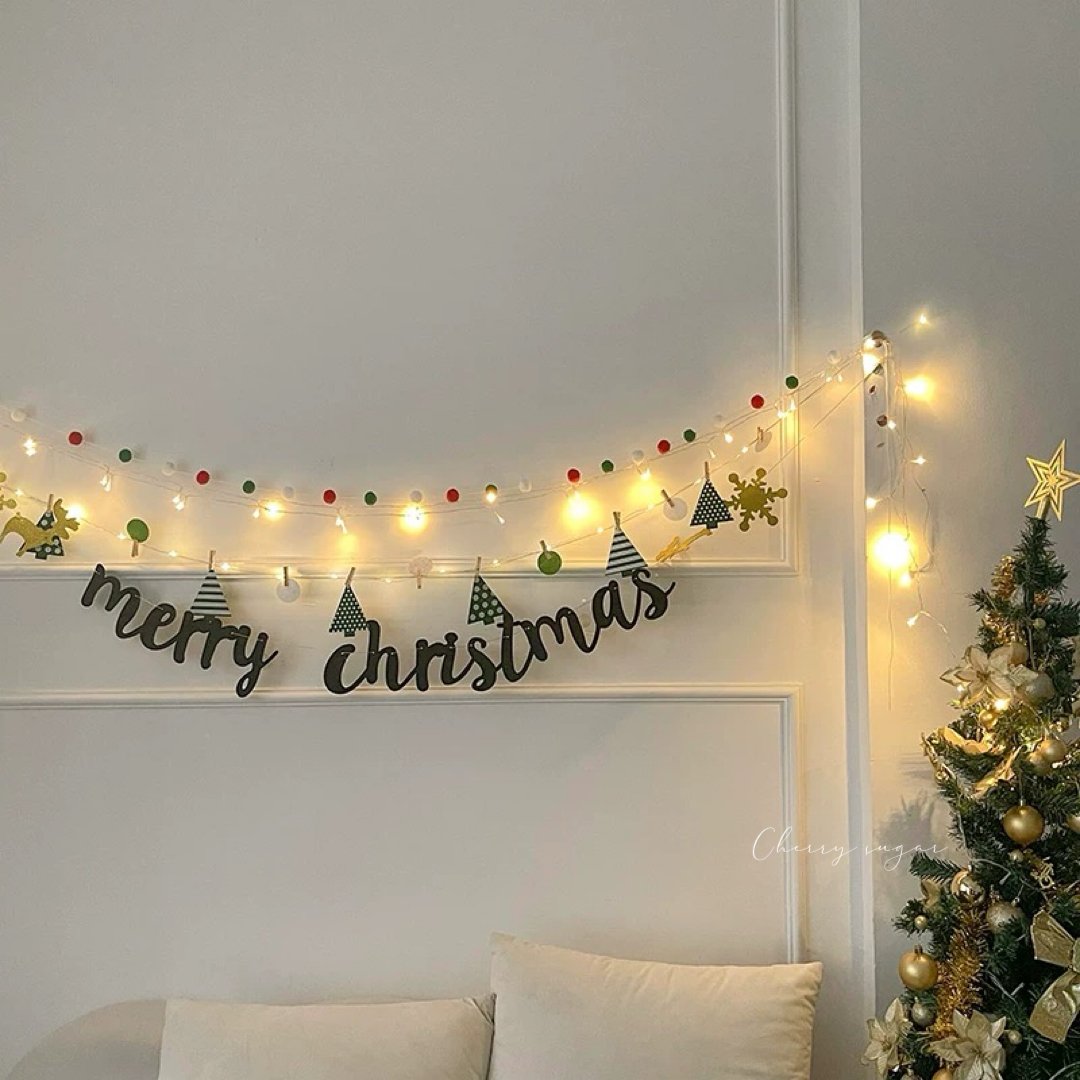 あんです。マニークリスマスガーランド 送料無料】ちいさなクリスマスガーランド✿5オーナメント