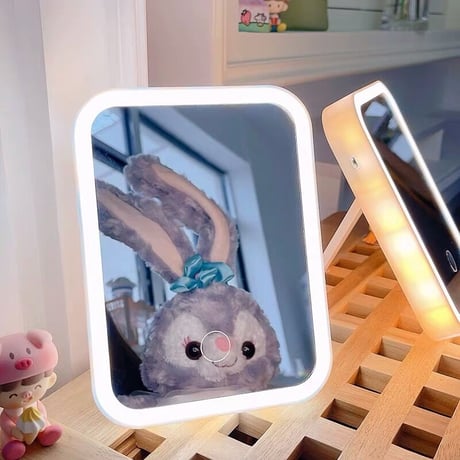 LEDライトスタンドミラー
