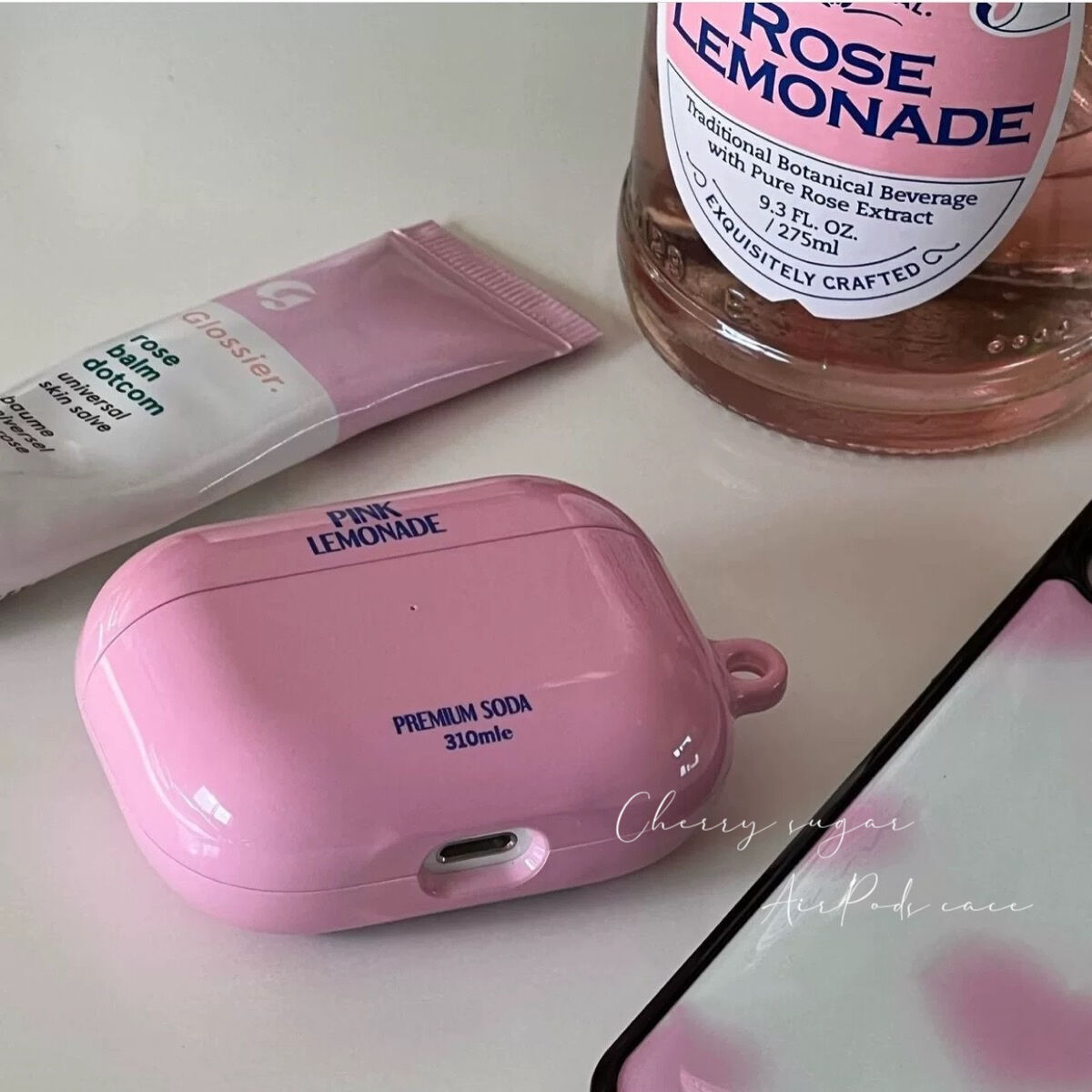 一部即納】Pink lemonade airpods case | Cherry Sugar 一部即納】Pink lemonade airpods case | Cherry Sugar
