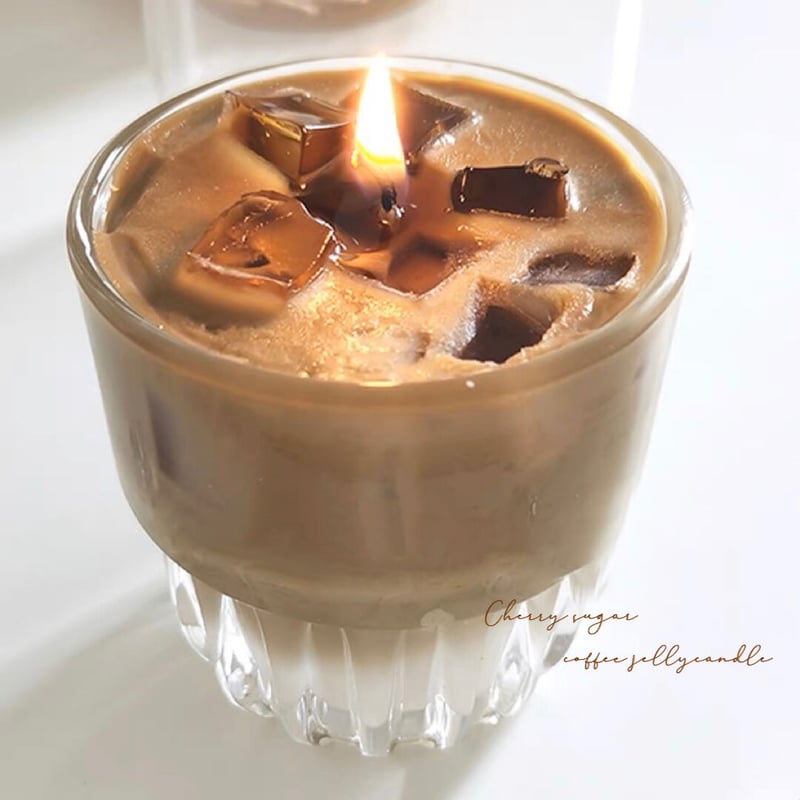 カフェラテキャンドル コーヒー の香り ソイキャンドル ハンドメイド 焚き火 クリスマス限定】カフェラテキャンドル 挽きたてコーヒーの香り