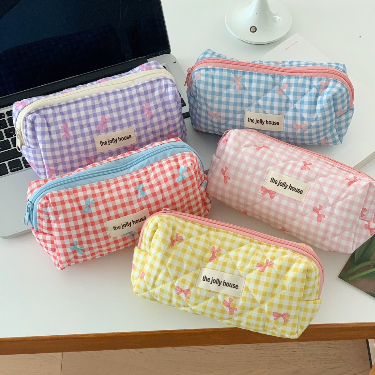 【チェックが可愛い♪】HERMES ポーチ さりげないチェックがかわいい♡】HERMES ポーチ (HERMES/ポーチ