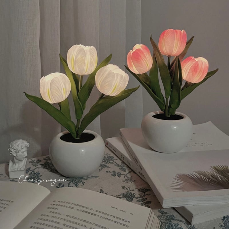 一部即納】ふんわりチューリップのレトロランプ | Cherry Sugar