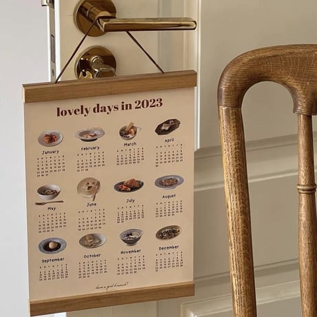 Lovely days in 2023 ペーパーカレンダー