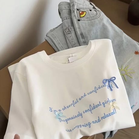 mini blun ribbon tshirt