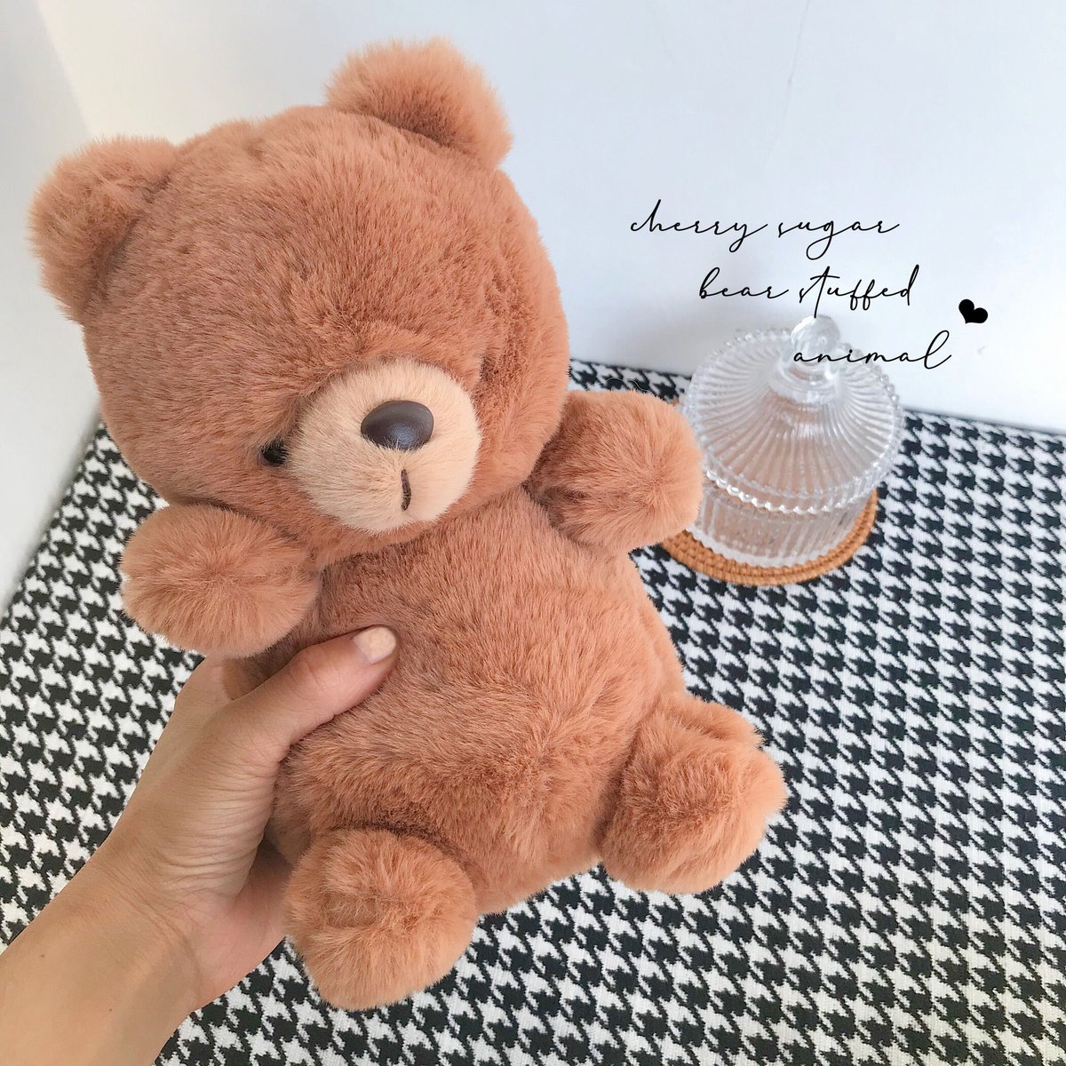 ハンドメイド クマのぬいぐるみ　スズランHiromi Sugahara ハンドメイドぬいぐるみ作家「雷鳥つめ」さんが作ったぬいぐるみ
