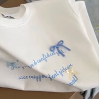 mini blun ribbon tshirt