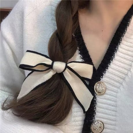 フレンチリボンヘアゴム