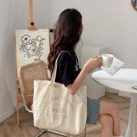 刺繍レタリングトートバッグ"Paris"
