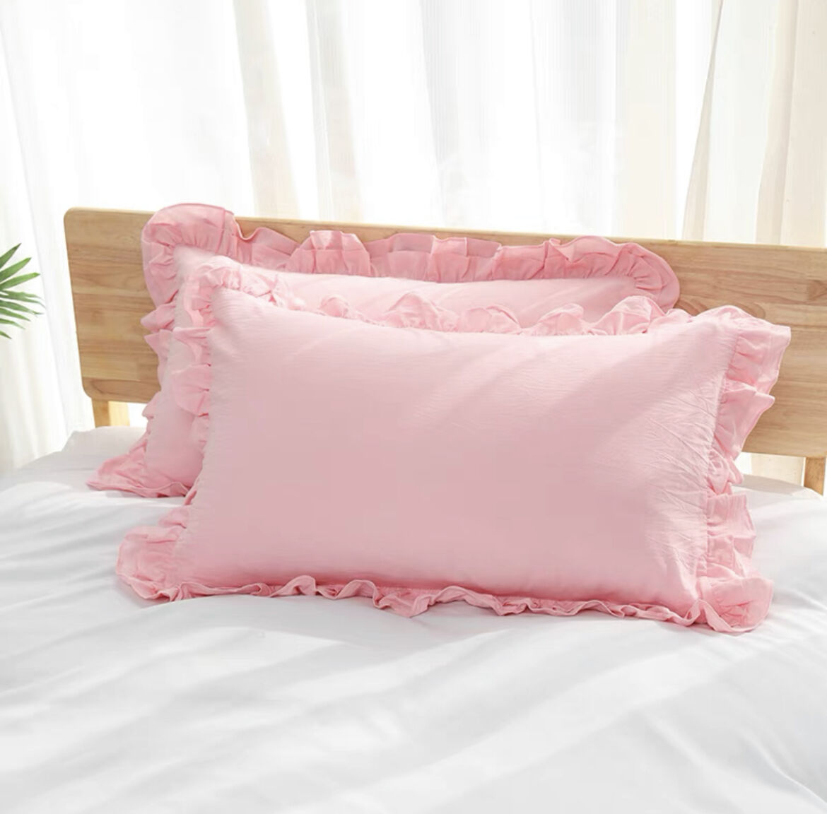 フリルの枕カバー | Cherry Sugar