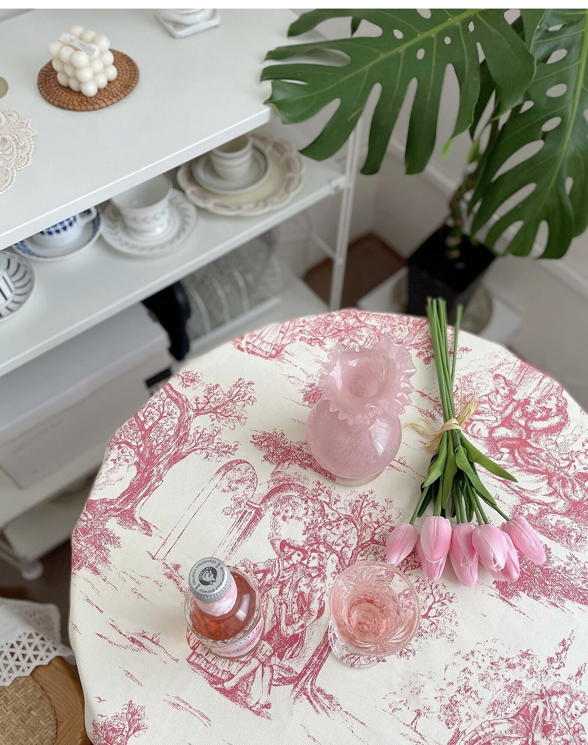 一部即納】トワルドジュイ柄テーブルクロス | Cherry Sugar