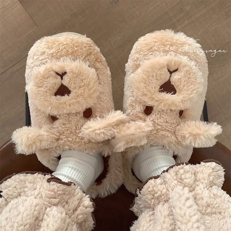 ハートわんちゃんルームシューズ