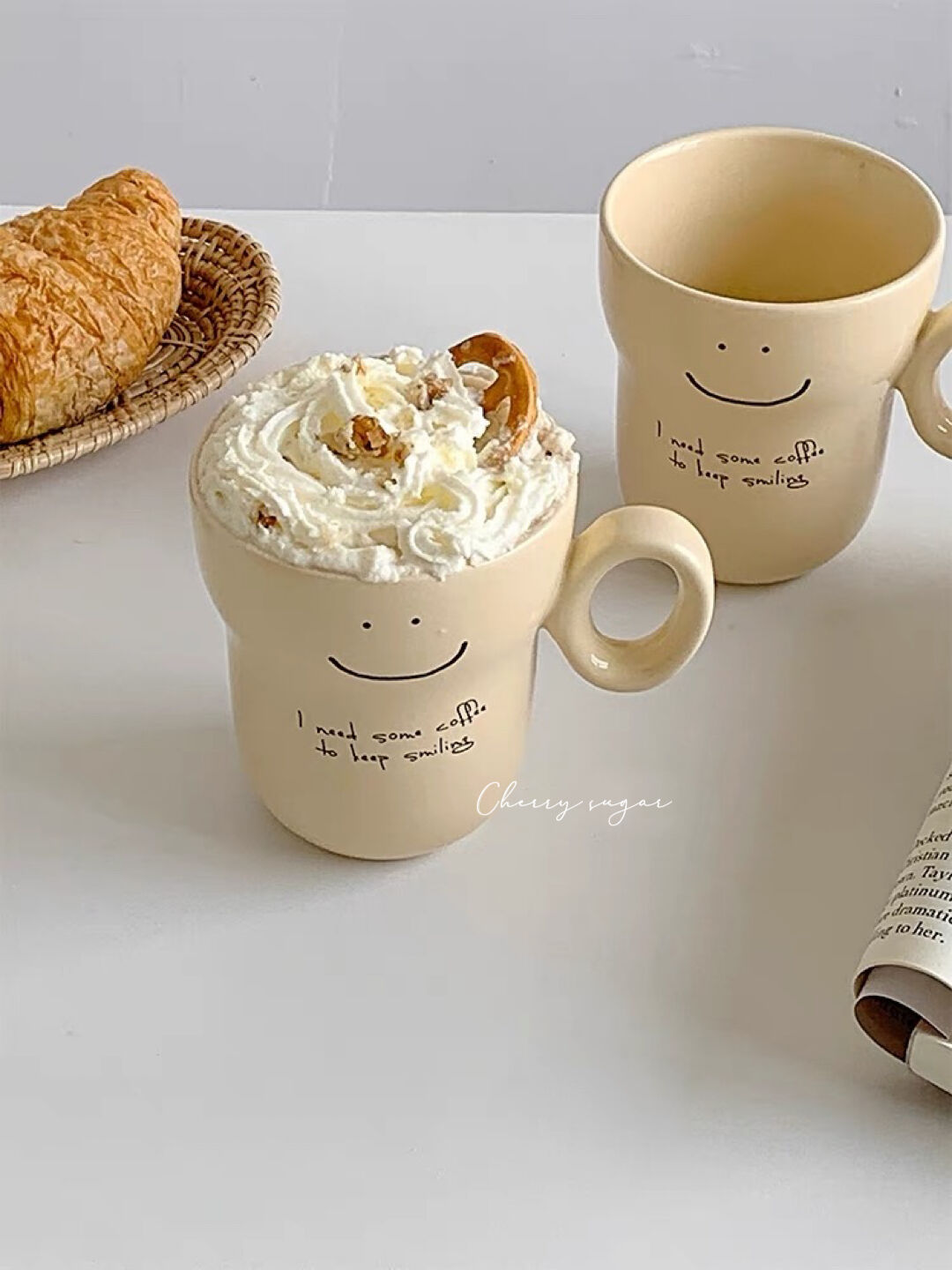 ゆるスマイルマグカップ | Cherry Sugar