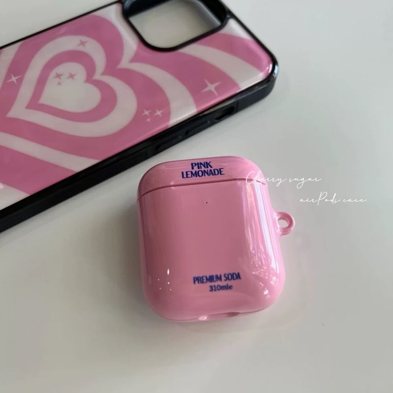 一部即納】Pink lemonade airpods case | Cherry Sugar