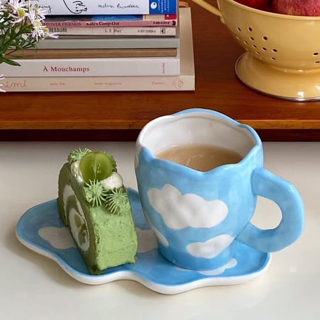 青空模様のマグカップ