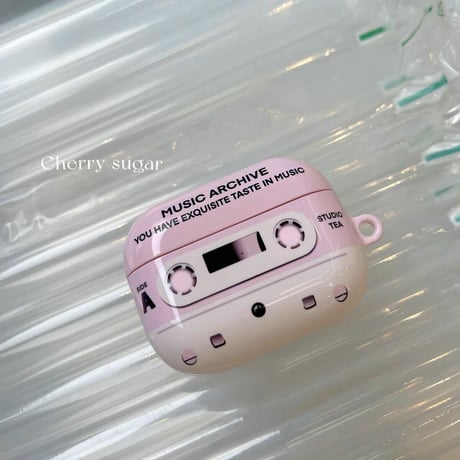 【一部即納】cassette pink airpods case