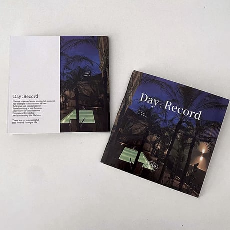 【一部即納】Day ; Record ミニノート