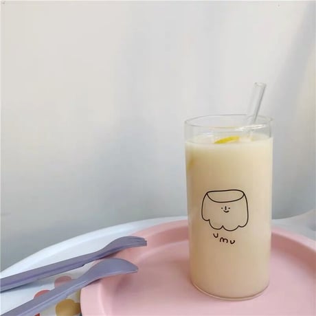 【即納】ガラスの透明なカフェストロー