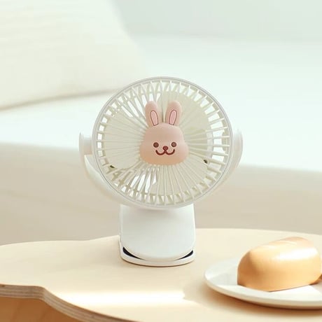 【即納】うさぎ&くまさんのクリップファン