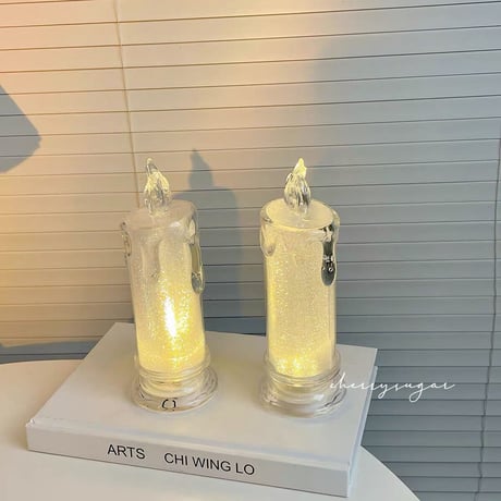 電池付き❤︎クリアキャンドルライト
