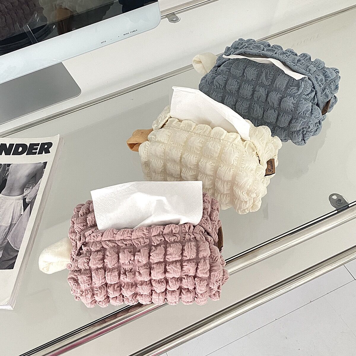 ここ♡様ご確認ページ♡フリルティッシュカバー ここ♡様ご確認ページ♡フリルティッシュカバー