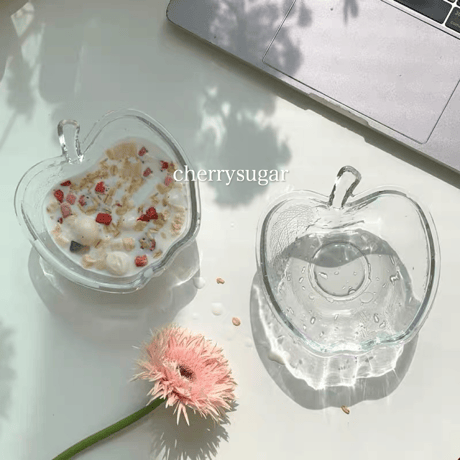 林檎のガラス皿