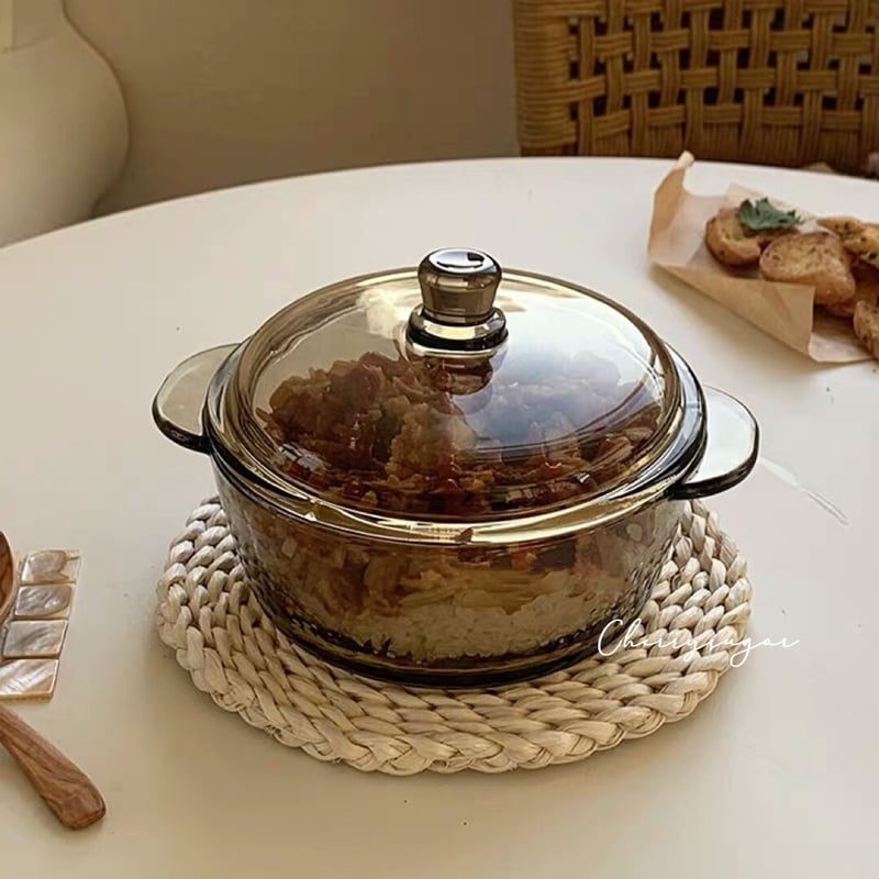 ガラスのブラウン鍋 | Cherry Sugar