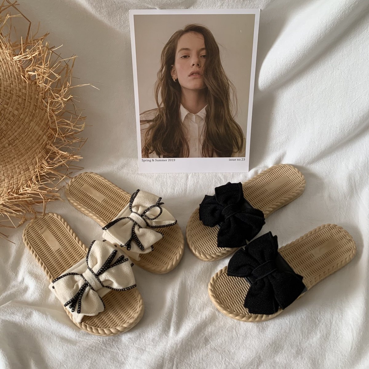 room306contemporary ボリュームリボンサンダル room306 リボンサンダル room306 ボリュームリボンスリッパーサンダル