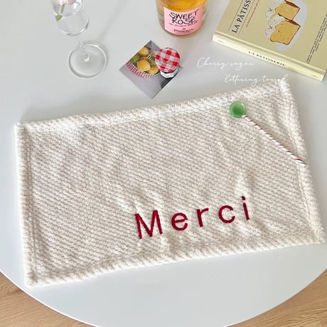 フレンチレタリングタオル