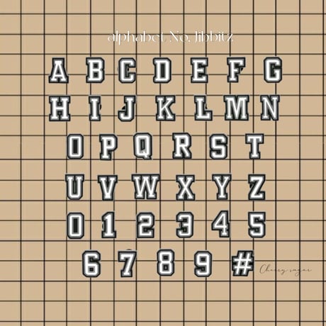 【即納】アルファベットナンバー クロックスシビッツ