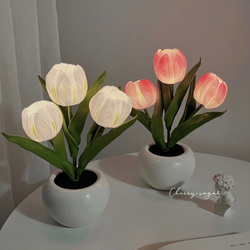 一部即納】ふんわりチューリップのレトロランプ | Cherry Sugar